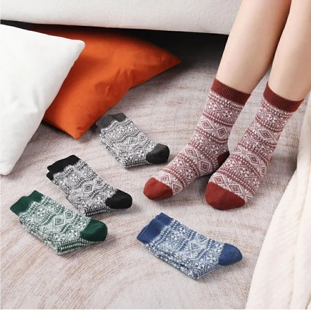 Warm wool winter socks 